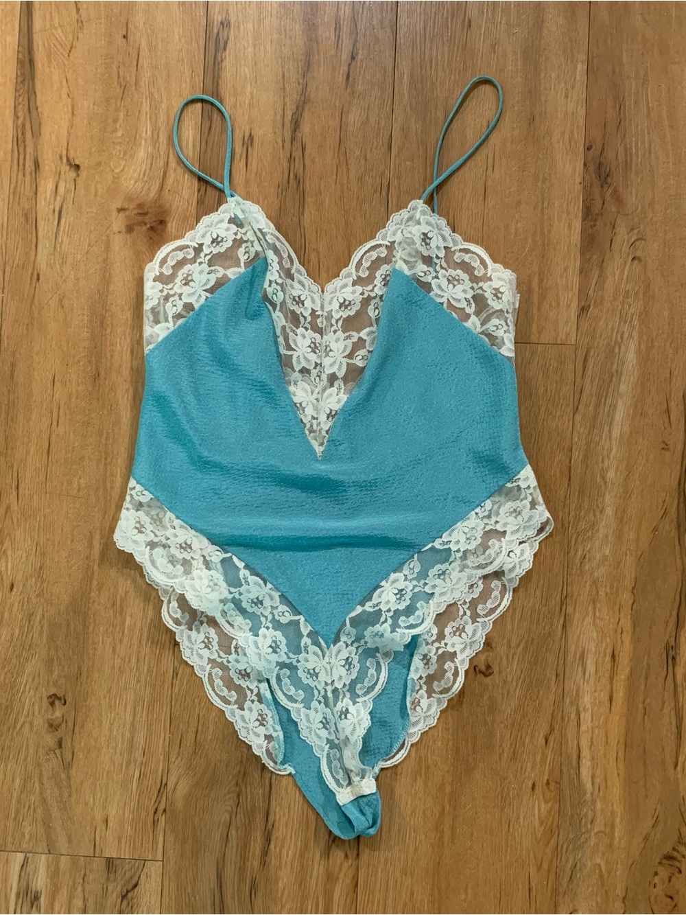 Gold label Victoria’s Secret blue bodysuit